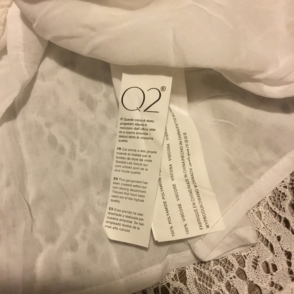 O2 Collection Lace Dress White Size Small #144 - Picture 7 of 9